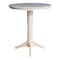 International Concepts Round 36 in Rd Top Pedestal Table, 12 in Leaf, 40.9 inH, Adjustable Height, Unfinished, 36 in W, Wood K-36RXT-27B-6B-2 - alternate 8